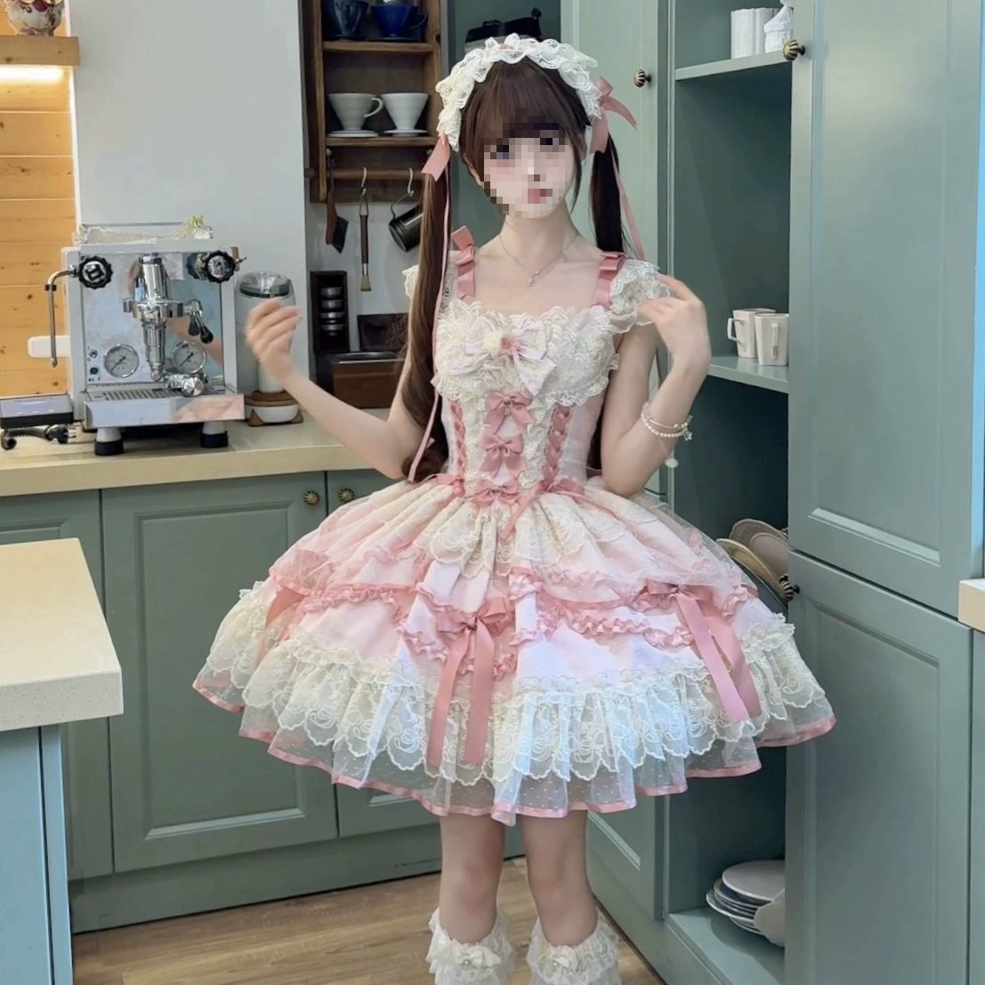 Подлинное дизайнерское фуксиевое slip-платье в стиле лолита, Lolita Jsk