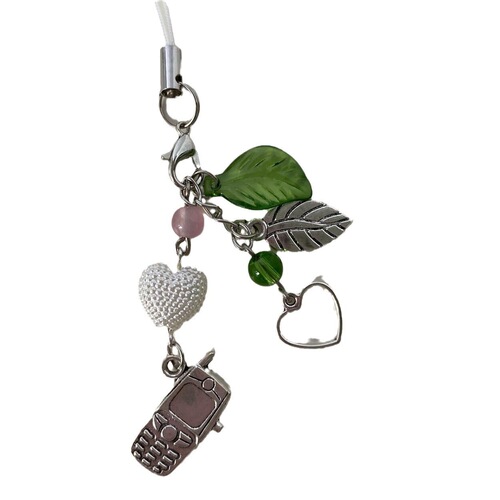 [Pink Bear Dreamland] Beaded bag hanging small pendant key chain camera chain cute niche ins style pendant ins
