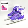 White Purple 023 Speed Skating (Bag + Knife Cover)