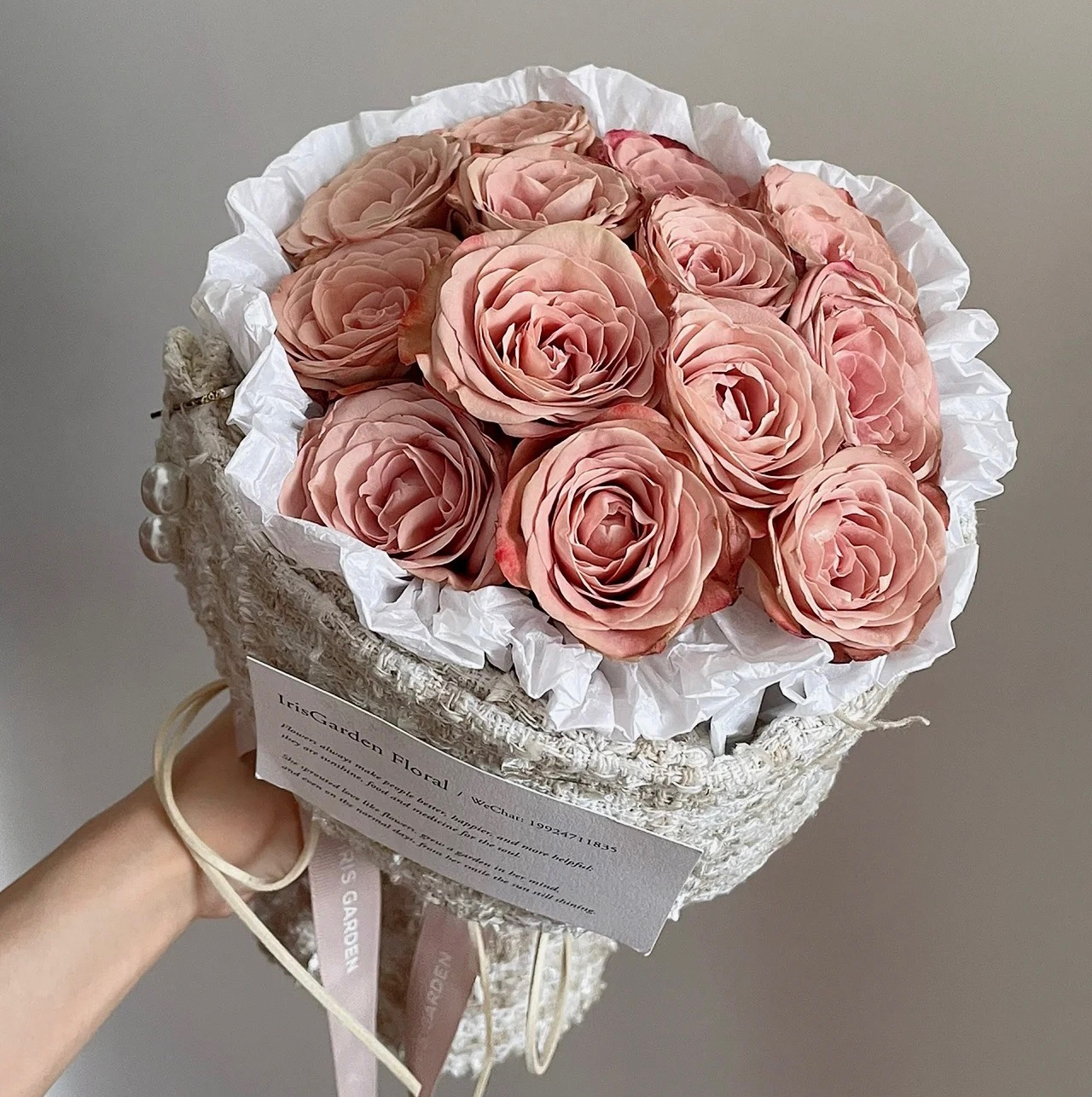 Pequeña fragancia tela tela ramo de flores papel de embalaje red red ramo de tela coreana material de embalaje de bricolaje hecho a mano