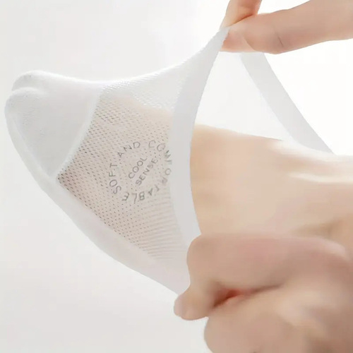 Ice silk boat stockings for women with non-slip, fast-drying, summer thin style with high heels simple shallow mouth invisible socks