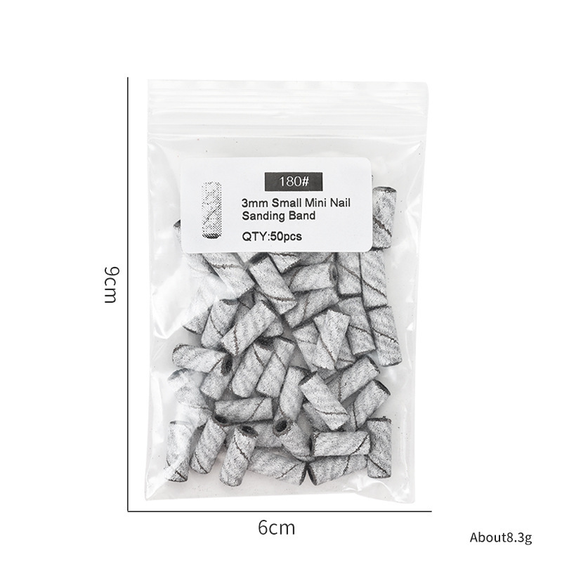 50pcs white small sand circle bag 180#(without bearing)