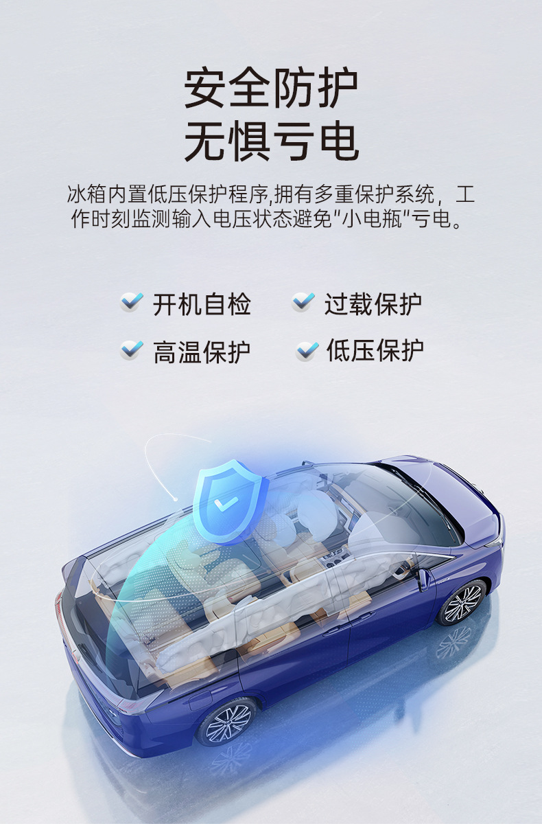 Ge Valley Adapts to Trumpchi E8 Car Refrigerator Armrest Box Non-Destructive Modification Compressor Refrigeration Small Refrigerator 5L Heating and Cooling