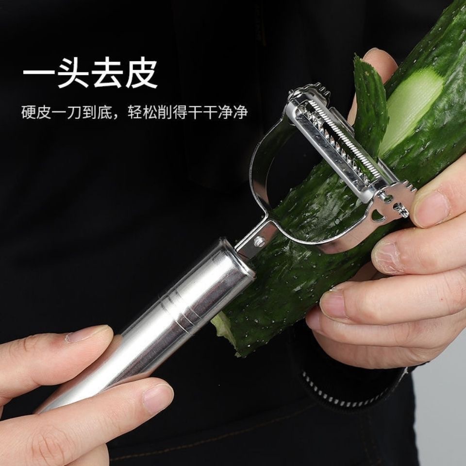 Cuchillo de raspado multifuncional especial de acero inoxidable para cocina cuchillo de raspado doméstico sin heridas de mano image 3