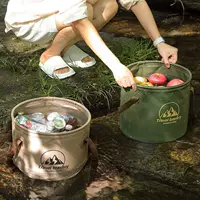 Handheld universal bucket for camping