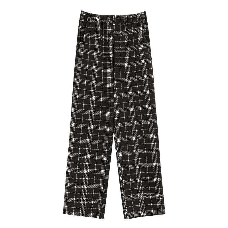 [7A antibacteriano] Nuevos pijamas de algodón para mujeres de tamaño grande primavera y verano pantalones caseros casuales pantalones largos sueltos se pueden usar fuera