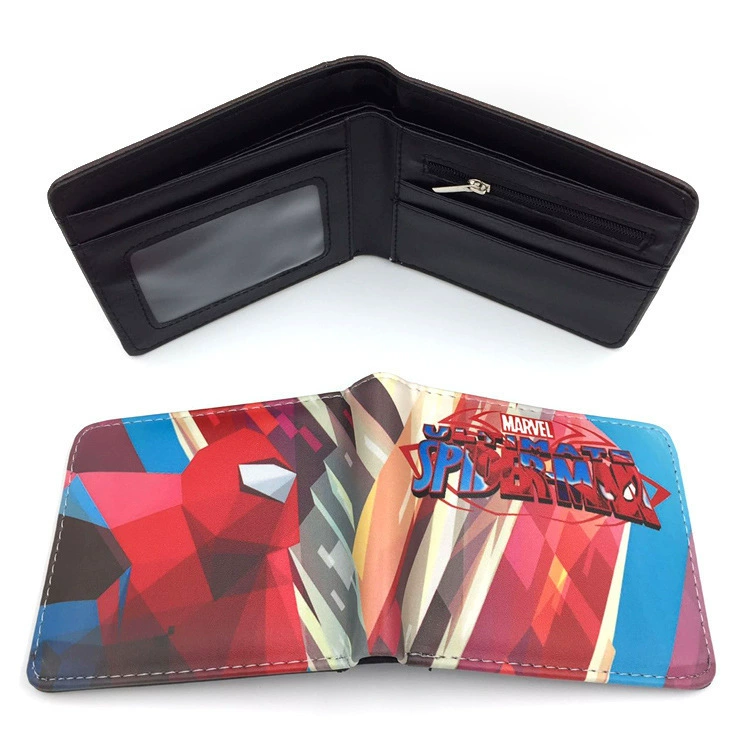 Новый кошелек Spider-Man для подростков - стильный держатель карт из полиуретана из коллекции коротких героев