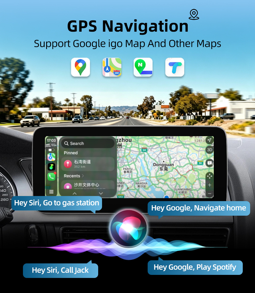 Suitable for Audi A4 A5 B8 Android car DVD navigation all-in-one machine with wireless Carplay and large screen playback