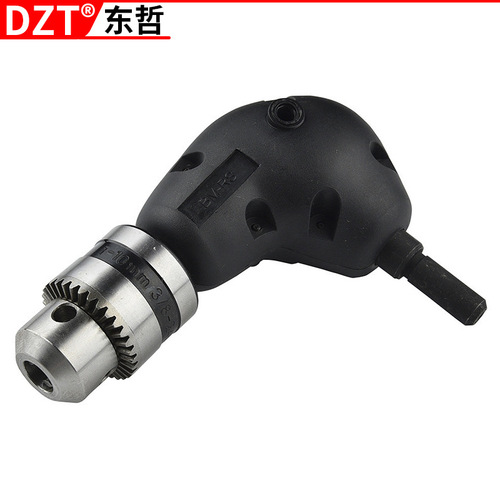 90 degree right angle electric drill three-claw chuck, turning chuck adapter for narrow space drill, alloy drilling accessories tool