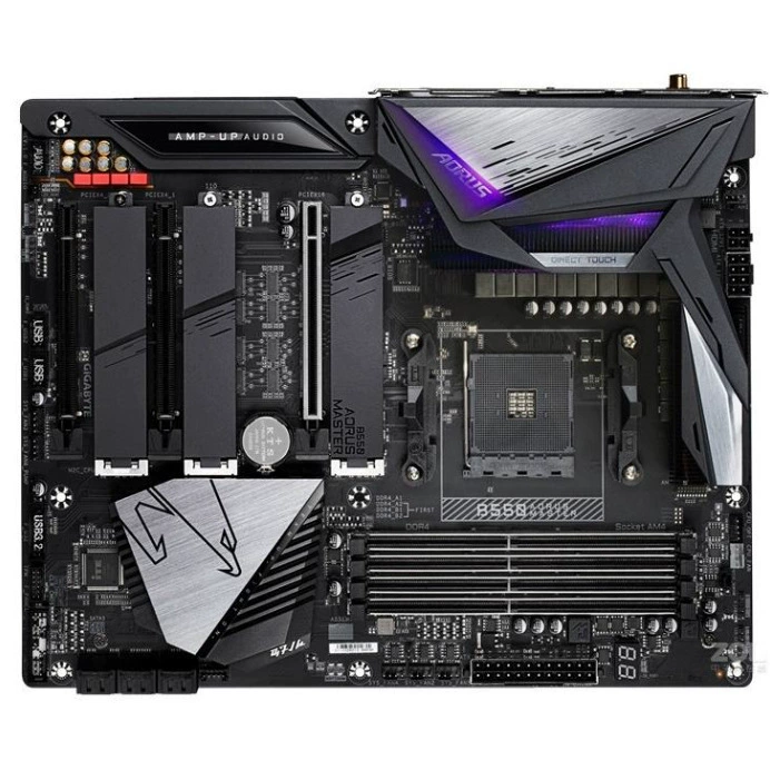 Материнская плата для ПК Gigabyte GIGABYTE B550 AORUS MASTER DDR4 AM4, совместимая с процессорами