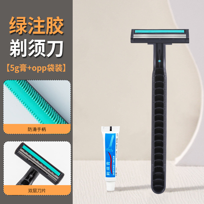 Maquinilla de Afeitar Desechable para Hotel, Maquinilla de Afeitar Desechable Envasada Individualmente, Maquinilla de Afeitar para Hotel, Set de Afeitado Desechable