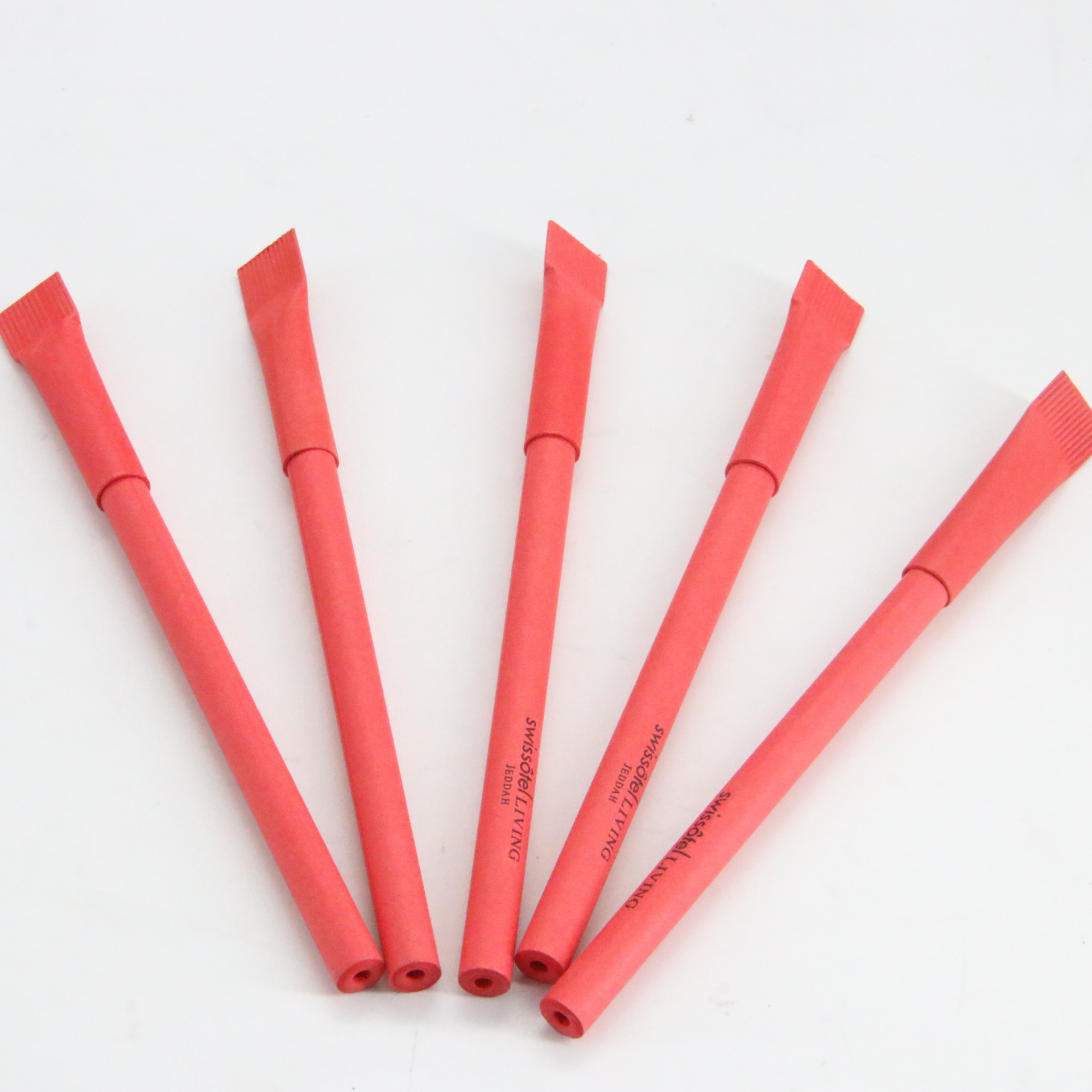 Bolígrafo de tubo de papel bolígrafo de promoción bolígrafo de impresión logotipo publicitario bolígrafo