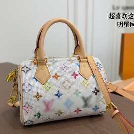 路易迪&白三彩系列均码无性别风单肩斜挎手提包金属