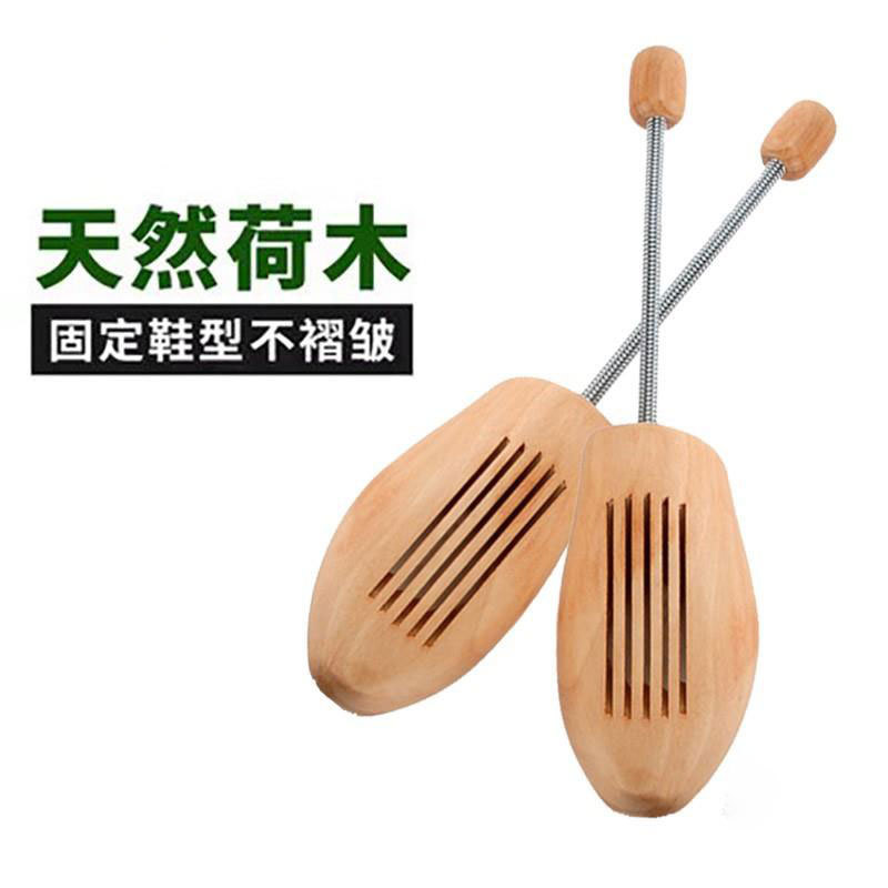 Dispositivo de soporte de zapatos de madera maciza de Primavera de suministro Lotus Wood soporte de zapato ajustable expansor antiarrugas que forma zapato de madera último