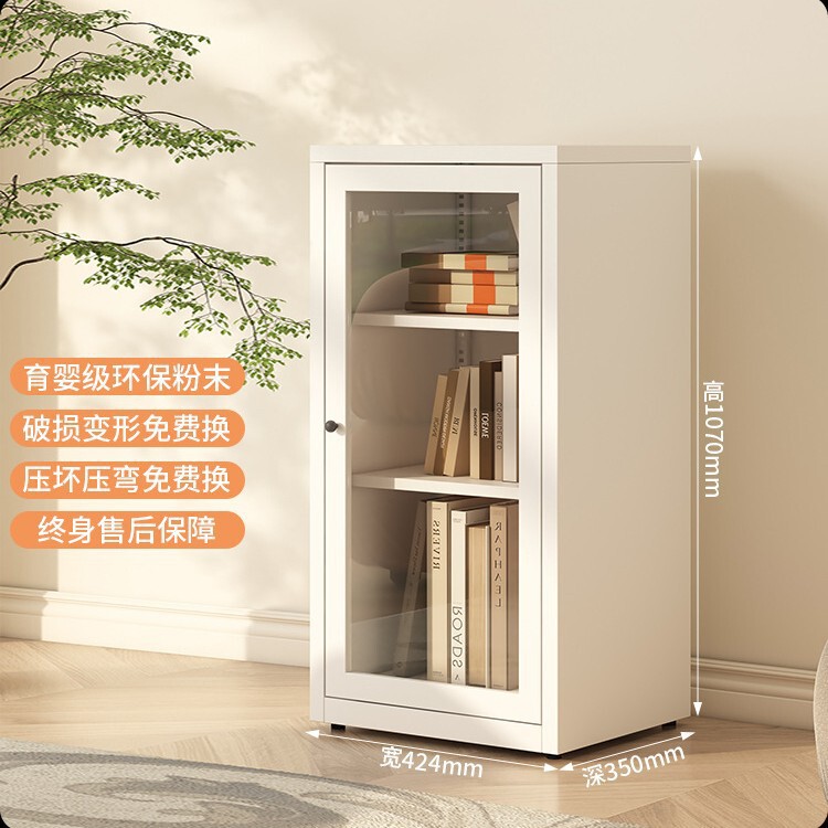 新款书柜客厅2025新款置物柜玻璃门陈列柜现代简约铁艺书架手办展|undefined