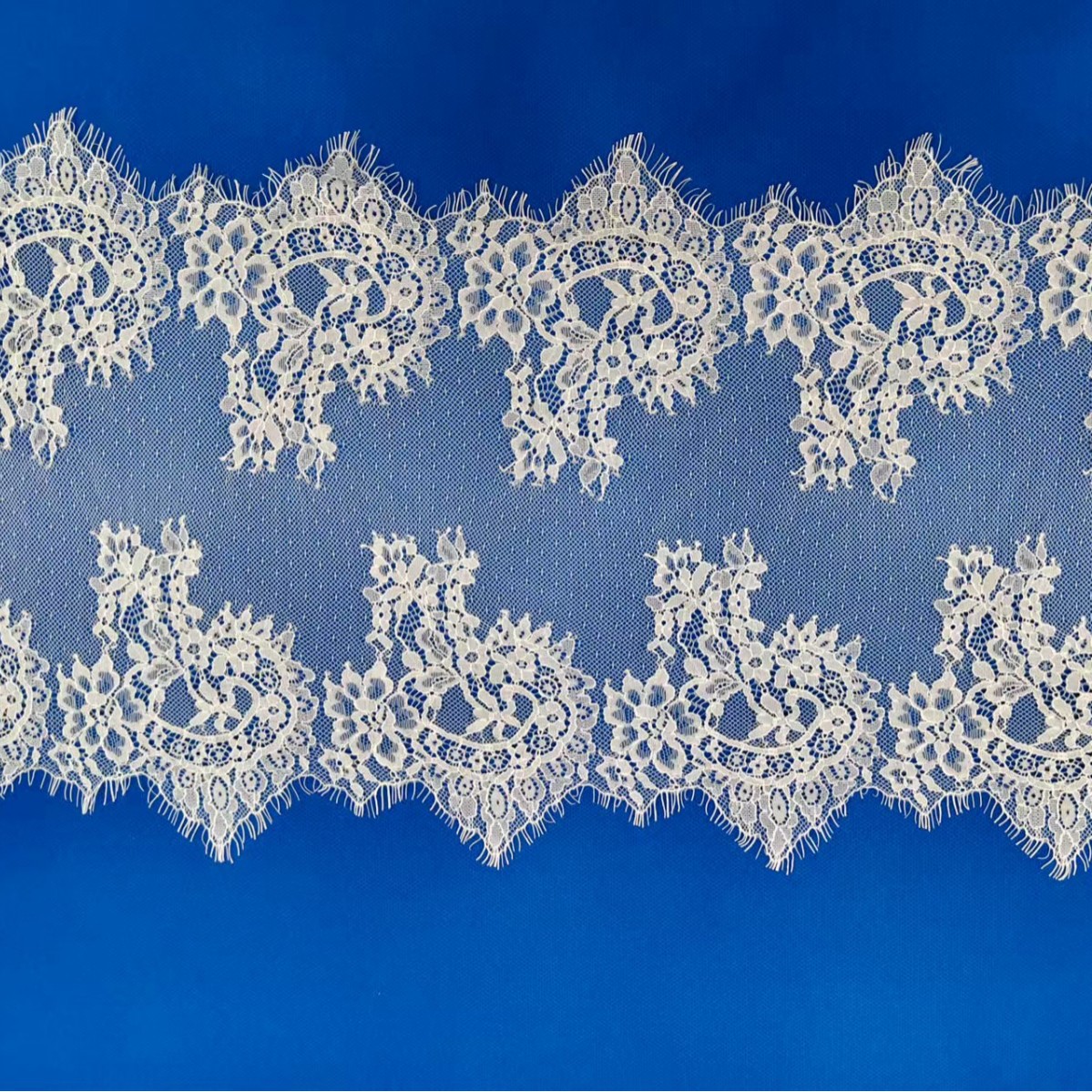 30cm蕾丝花边单边无弹睫毛花边婚纱服饰装饰品蕾丝花边辅料工厂