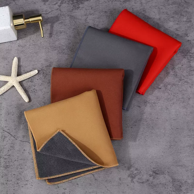 批发双面麂皮绒擦车巾加厚吸水洗车巾珊瑚绒清洁抹布洗车毛巾