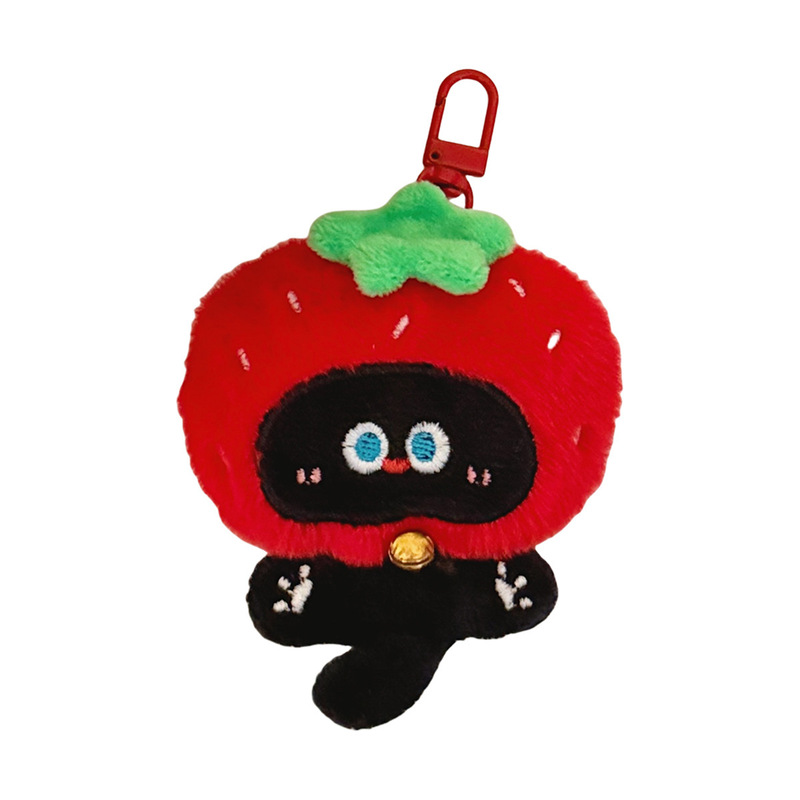Tengyi オリジナルかわいいぬいぐるみ子猫キーホルダーペンダントガールハート多用途バックパックペンダントクリエイティブ人形ペンダント|undefined
