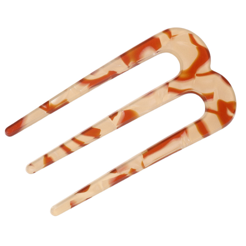 Nueva horquilla china en forma de U para mujer, horquilla de alto nivel, cabeza de bola, inserto para el cabello, tocado de horquilla simple diario moderno