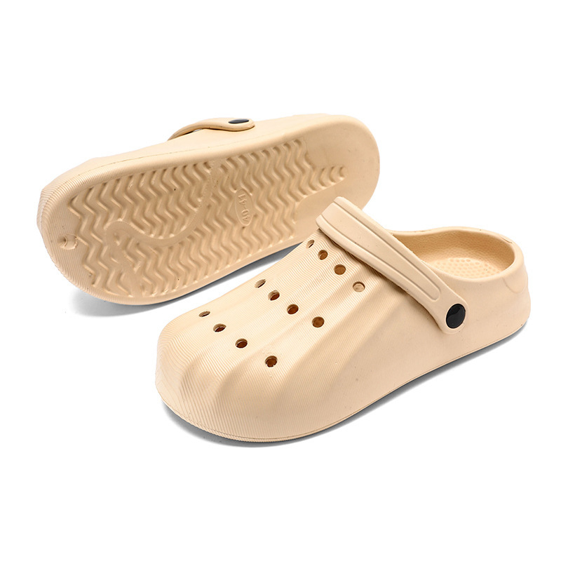 Zapatos de pareja para hombres de verano nuevos zapatos casuales de mujer EVA moda versátil zapatillas de cabeza de bolsa para usar zapatillas de playa frías