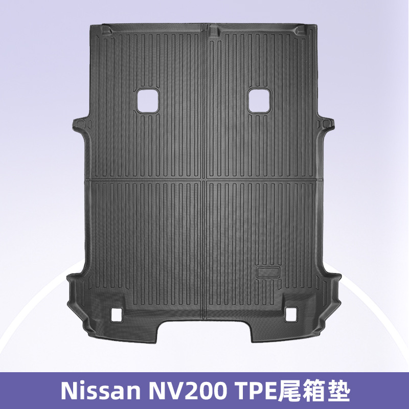 Aplicable a Nissan NV200 3D todo el tiempo TPE cojín de pie cojín del maletero