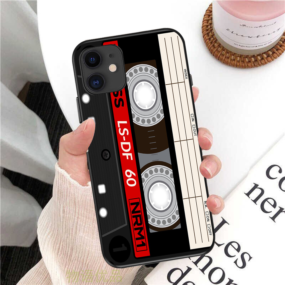 40g Weight iPhone Applicable Brands Phone Cases Classification tpu Material Recorder, Tape Pattern Retro, Classic Style Style Tpu Recorder Tape Retro Classic Style Phone Cases Phone Accessories 14