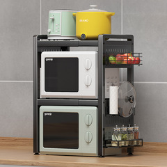 Kitchen rack microwave oven rack pot rice cooker household multi-functional double-layer countertop storage bracket