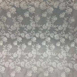 新款锦氨弹力蕾丝面料连线小玫瑰花刺绣绣花连衣裙柔软亲肤布料