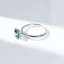 S925���y�㙽����ʽ1����6*6�GɫAsscher�r��̼��ʯŮʽ�����