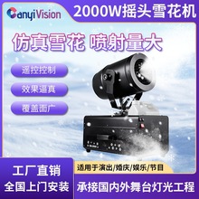 小型仿真雪花机2000W遥控喷雪机婚庆演唱下雪机灯光舞台全套