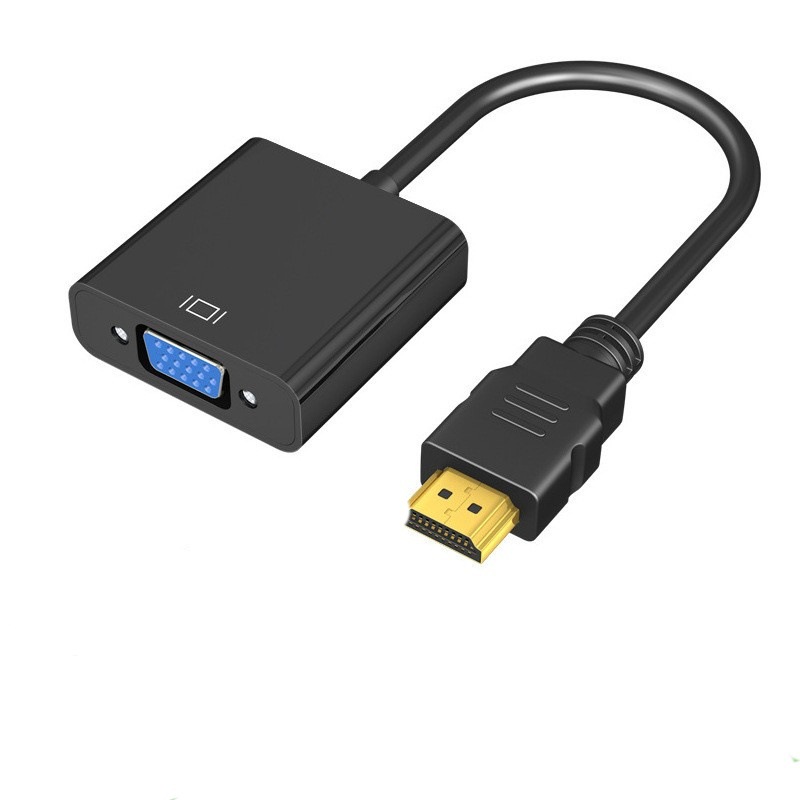 hdmi转vga线带音频供电转换器电视电脑转接线高清线头hdmi to vga