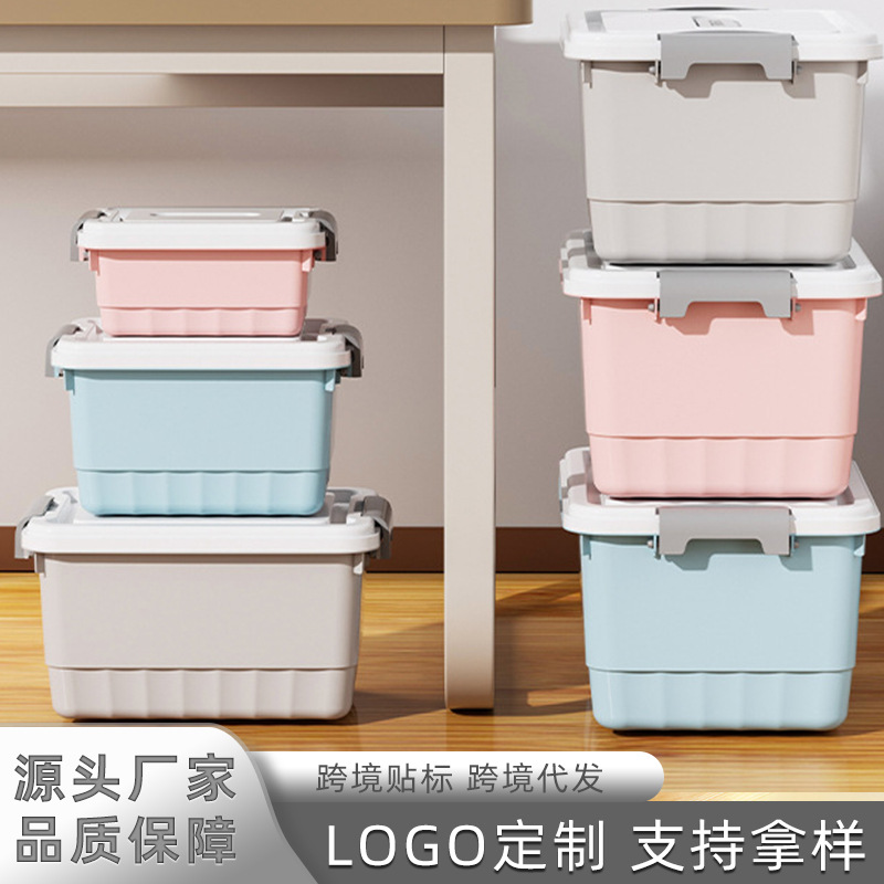 Small Plastic Storage Box Household Organization Underwear Panty Storage Box Toy Clothing Desktop Storage Box Large
