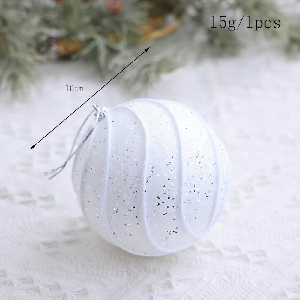 Amazon decoraciones de Navidad Bola de espuma blanca bola de nieve árbol de Navidad decoración colgante al por mayor