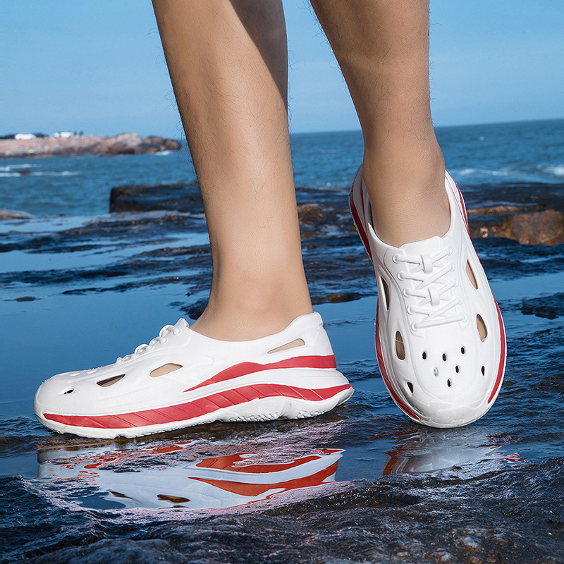 Thick-Soled Men's Clogs Summer Wear New Anti-Slip Closed Heel Top Quality Outdoor Fishing Driving Stream Sandals For Men_voghion.com