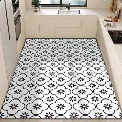 Avtomobil döşəmə paspasları Washable and Wipeable, Pvc Mats - small-floral-customized-items-non-refundable-and-non-exchangeable