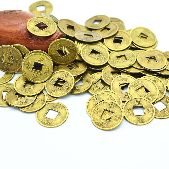 アンティーク 1.4 五帝のお金合金小さな銅貨 diy 金のなる木アクセサリー接着剤携帯電話ケース装飾品バルク|undefined