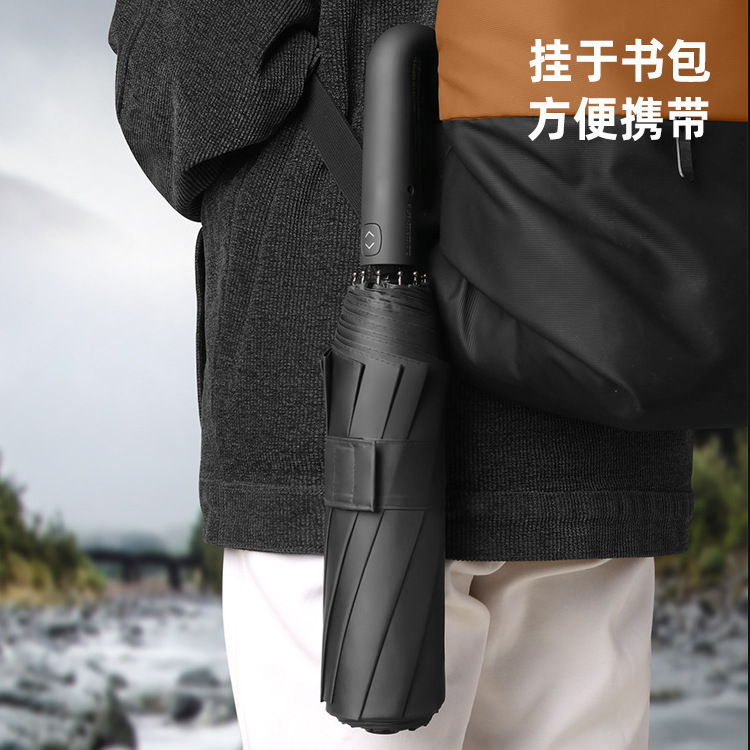 Paraguas de botón transfronterizo paraguas de regalo de negocios paraguas de tres plegadas paraguas de vinilo plegables