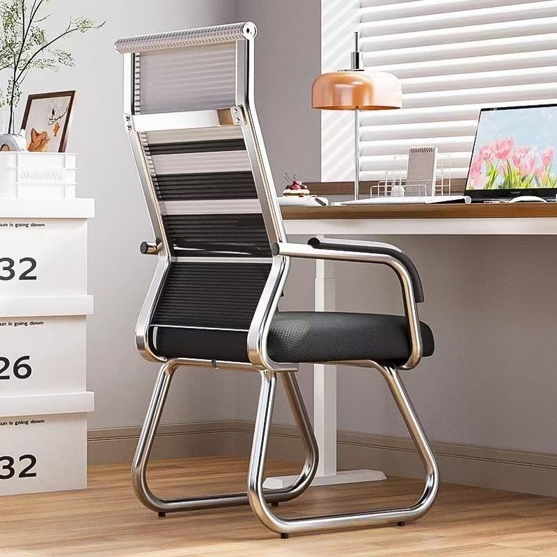 silla de oficina cómoda silla de computadora para sentarse silla de conferencia de personal de arco doméstico silla de mahjong dormitorio silla de respaldo de estudiantes