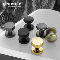 Hidden door lock, one-sided lock, concealed lock, indoor bedroom background wall, door hidden handle, small keyhole, circular pull handle