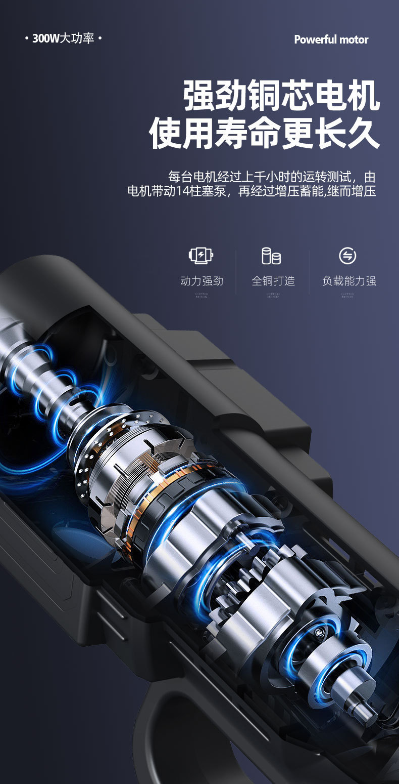 Wireless High-Pressure Car Wash Water Gun Electric Car Wash Machine Rechargeable Car Wash Gun Lithium Battery Direct Sale Car Washer