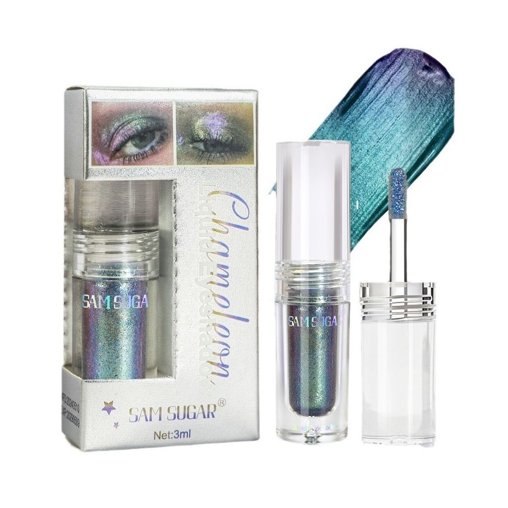 SAM SUGAR Chameleon Pearlescent Liquid Eyeshadow, Farbwechselnd, Aufhellend, Feiner Glitzer, Festtags-Look_voghion.com