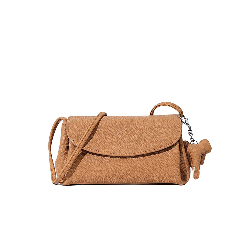Women's Genuine Cowhide Small Square Shoulder Bag, Minimalist Phone Bag, Fashionable Versatile Luxury Crossbody Bag - Thumbnail 6