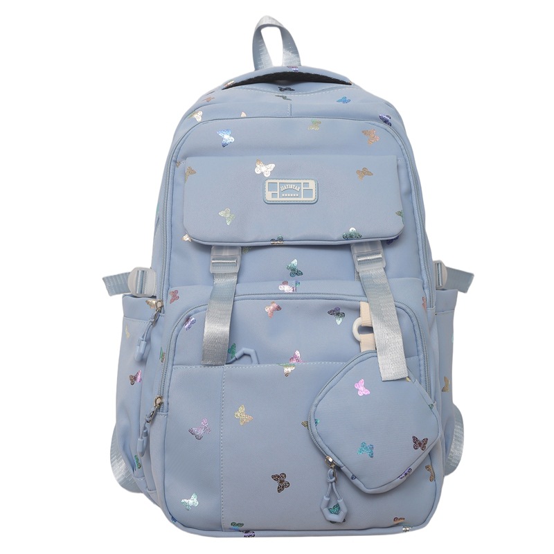 Cute mochila de gran capacidad nueva mochila de estudiantes de viajes de secundaria y secundaria de alto valor de la cara mochila de hombro de estudiantes en venta caliente