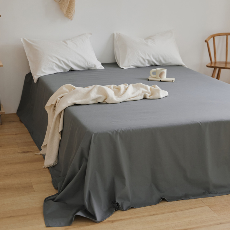 100 sábanas de algodón de color sólido sábanas de algodón dormitorio sábanas dobles individuales sábanas de piel de padres