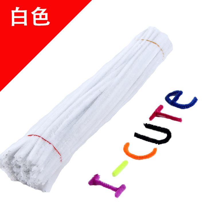 Hecho a mano DIY trenzado paquete de material cifrado ramo de lana Raíz de lana de la raya del color torcido palo de los niños hechos a mano juguetes creativos