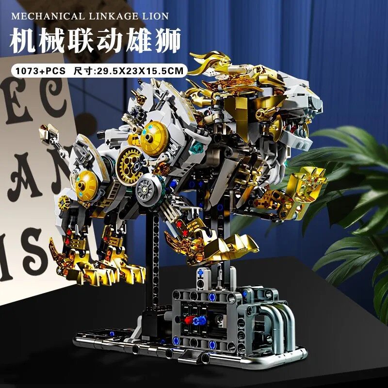 Compatible con los modelos de ballenas, dinosaurios y pulpos mecánicos de LEGO, bloques de construcción infantiles con luces, nuevos juguetes transfronterizos.