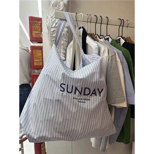 South Korean summer design goods, brand shopping bag, one-shoulder bag