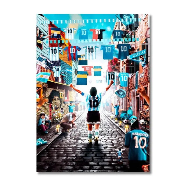 O solo pintura central, sin marco