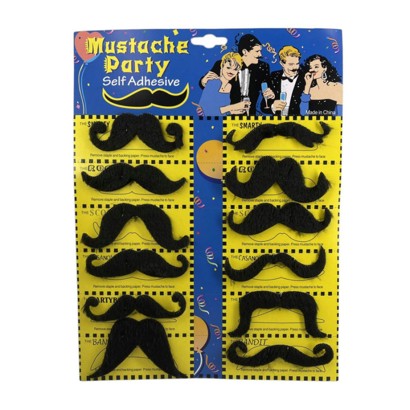 偽ひげ道具ハロウィーンシミュレーションひげ八字胡眉ひげパーティー用品大ひげ偽ひげ|undefined