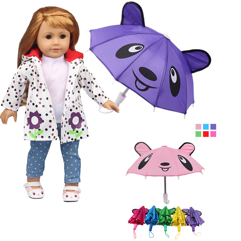18 pulgadas muñeca paraguas American Girl muñeca juguete accesorios 20cm algodón muñeca vestir paraguas Accesorios